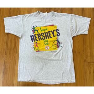 Vintage Single Stitch Tee-Rific 90s Hershey's chocolate I helped  Small